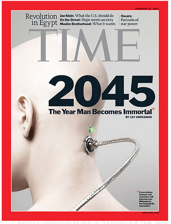 Time Cover 2045 - Singularity